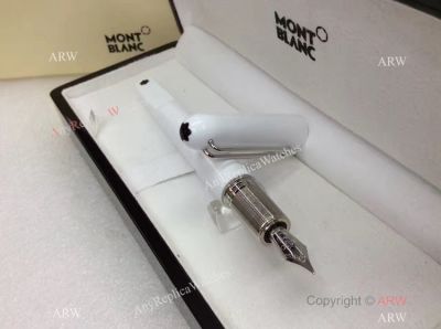 High Quality Montblanc M White Fountain Pen Mont Blanc Pen Copy